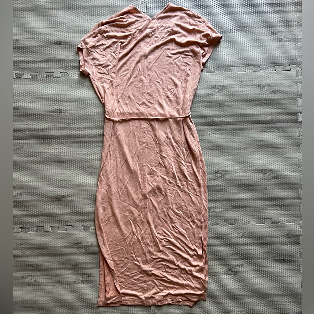 Vince Elegant Peach Midi Dress S - Picture 2 of 7